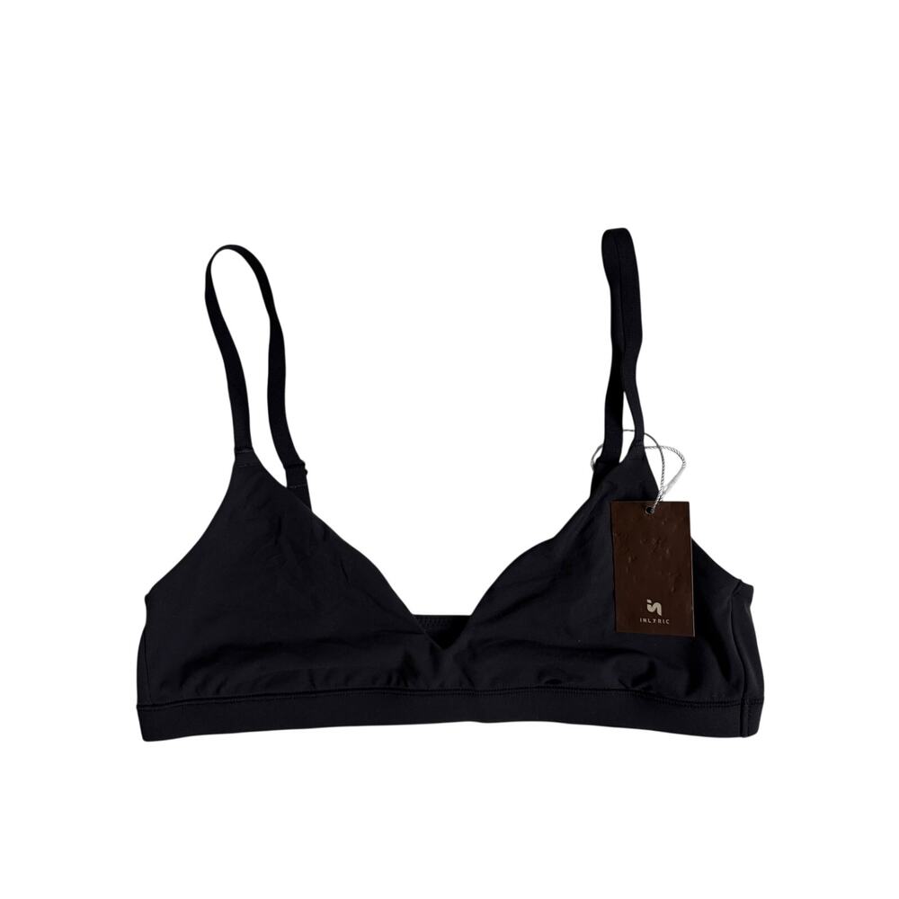 NWT Inlyric Inbarely® Soft Plunge Bralette (Black) - Small
